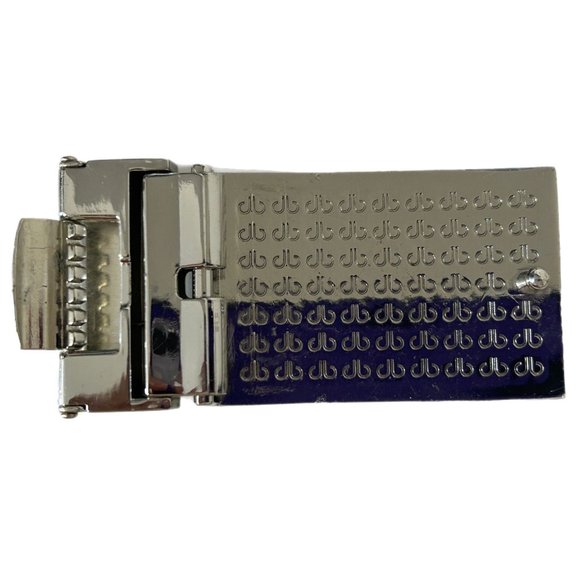 Compass Fleur de Lis Initial “B” Silver Tone Belt Buckle Hardware Heavy - Picture 2 of 4